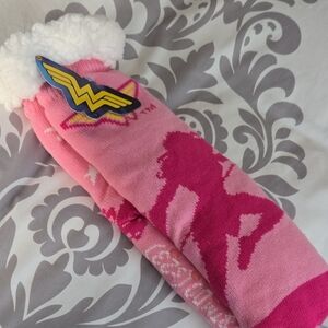 Sherpa Lined Socks Wonder Woman